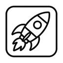 icon_construction_rocket_line_art icon preview
