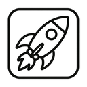 icon_construction_rocket_minimal_outline icon preview