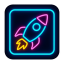 icon_construction_rocket_neon icon preview