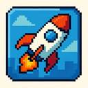icon_construction_rocket_pixel_art icon preview