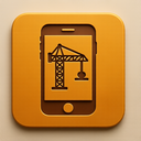 icon_construction_smartphone_embossed icon preview