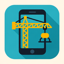 icon_construction_smartphone_flat_design icon preview