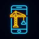 icon_construction_smartphone_neon icon preview