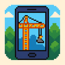 icon_construction_smartphone_pixel_art icon preview