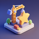 icon_construction_star_3d_isometric icon preview