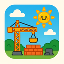 icon_construction_sun_cartoon icon preview