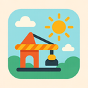 icon_construction_sun_flat_pastel icon preview