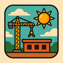 icon_construction_sun_retro icon preview