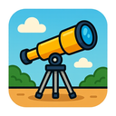 icon_construction_telescope_cartoon icon preview