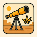 icon_construction_telescope_origami icon preview