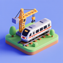 icon_construction_train_3d_isometric icon preview