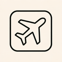 icon_culture_airplane_minimal_outline icon preview