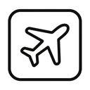 icon_culture_airplane_monochrome icon preview