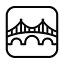 icon_culture_bridge_monochrome icon preview