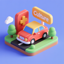 icon_culture_car_3d_isometric icon preview