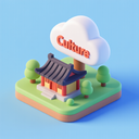 icon_culture_cloud_3d_isometric icon preview