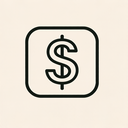 icon_culture_dollar_sign_thin icon preview