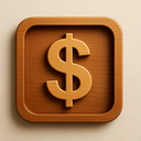 icon_culture_dollar_sign_wooden icon preview