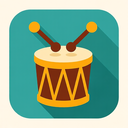 icon_culture_drum_flat_design icon preview