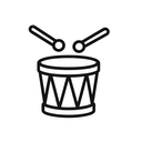 icon_culture_drum_minimal_outline icon preview