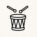 icon_culture_drum_monochrome icon preview
