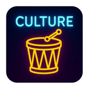 icon_culture_drum_neon icon preview