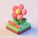 icon_culture_flower_3d_isometric icon preview