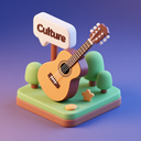 icon_culture_guitar_3d_isometric icon preview
