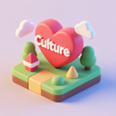 icon_culture_heart_3d_isometric icon preview