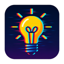 icon_culture_light_bulb_digital_glitch icon preview
