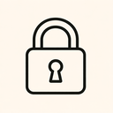 icon_culture_lock_minimal_outline icon preview