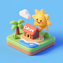 icon_culture_sun_3d_isometric icon preview