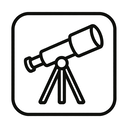 icon_culture_telescope_line_art icon preview
