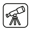 icon_culture_telescope_minimal_outline icon preview
