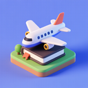icon_education_airplane_3d_isometric icon preview