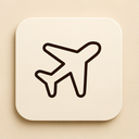 icon_education_airplane_elegant icon preview