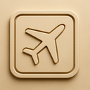 icon_education_airplane_embossed icon preview