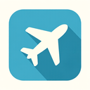 icon_education_airplane_flat_design icon preview