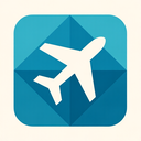 icon_education_airplane_geometric icon preview