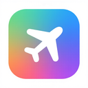 icon_education_airplane_gradient icon preview