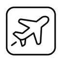 icon_education_airplane_line_art icon preview