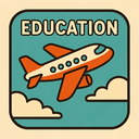 icon_education_airplane_retro icon preview