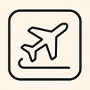icon_education_airplane_thin icon preview
