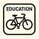 icon_education_bicycle_bold icon preview