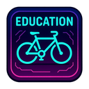 icon_education_bicycle_cyberpunk icon preview