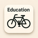 icon_education_bicycle_minimalist icon preview