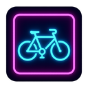 icon_education_bicycle_neon icon preview