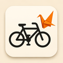 icon_education_bicycle_origami icon preview