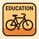 icon_education_bicycle_tribal icon preview