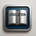 icon_education_book_metallic icon preview